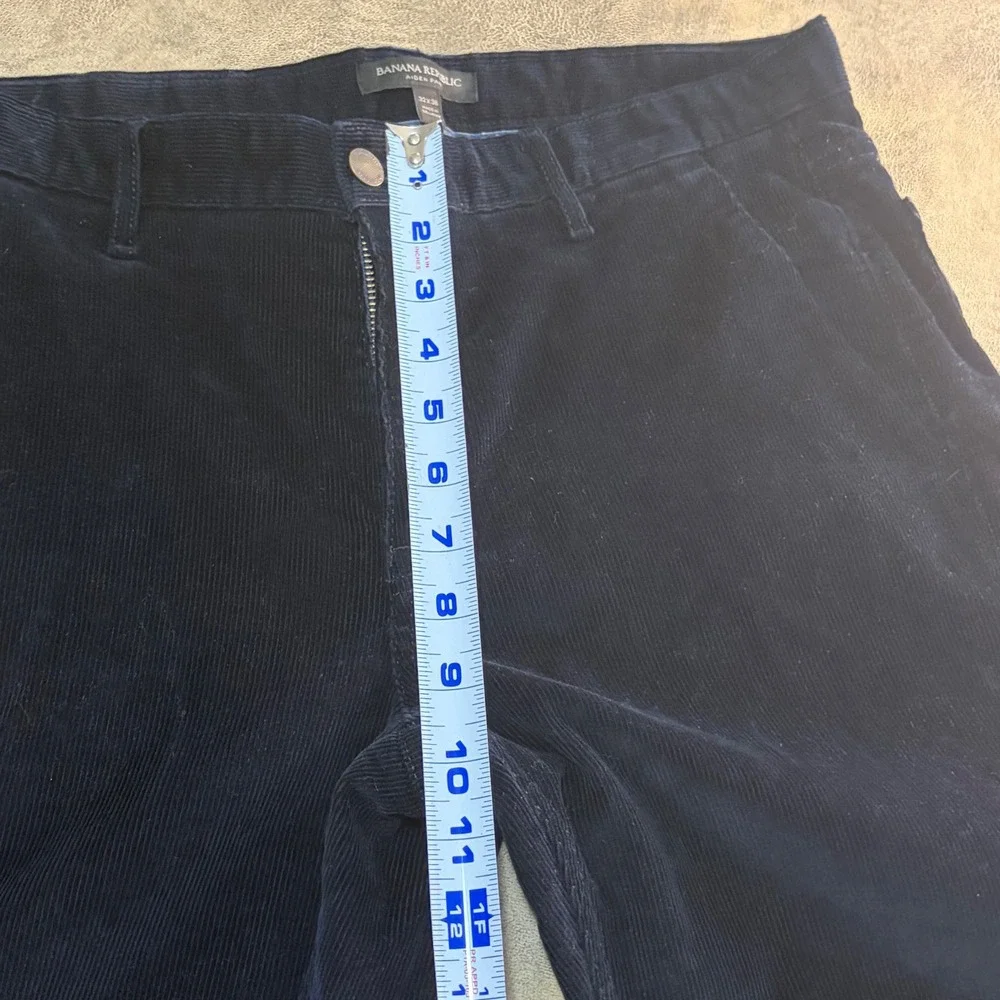 Banana Republic Aiden Corduroy Pants Mens 32x36 Navy Blue Slim Fit 304272-01